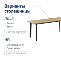 صورة المنتج ترابيزة قابلة للطي على طراز لوفت – حجم 1800×800 مم، سطح HPL، إطار أسود. من شركة تشيدوكوفر.