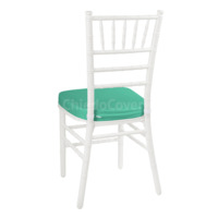 Product photo Chiavari chair cushion 01, 5 cm, turquoise from the ChiedoCover company.