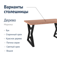 Product photo Broome table, loft from the ChiedoCover company.