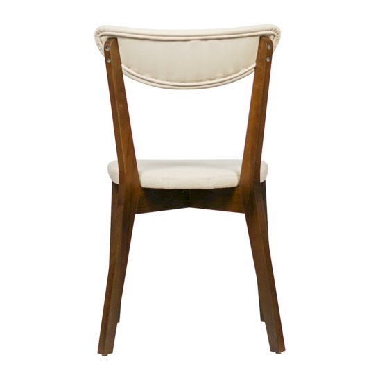 Ruby chair, eco-leather Lux almond (beige), antique walnut - photo 5