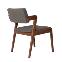 Product photo Half seat Ostin, Nubuk 57 velour, beech stain, light walnut from the ChiedoCover company.