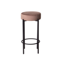 Product photo Bar stool Ciple MR7, velour bella 05, frame black moire from the manufacturer ChiedoCover, product picture, real product photo