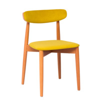 Product photo Rockwell-2 chair, upholstered backrest, yellow velour from the manufacturer ChiedoCover, product picture, real product photo