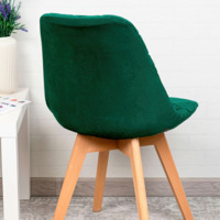 Product photo Frankfurt chair cover, large diamond, emerald green from the ChiedoCover company.