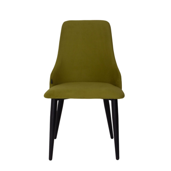 Air chair, velour Newton Green, legs metal 40*20 RAL 9005 - photo 4