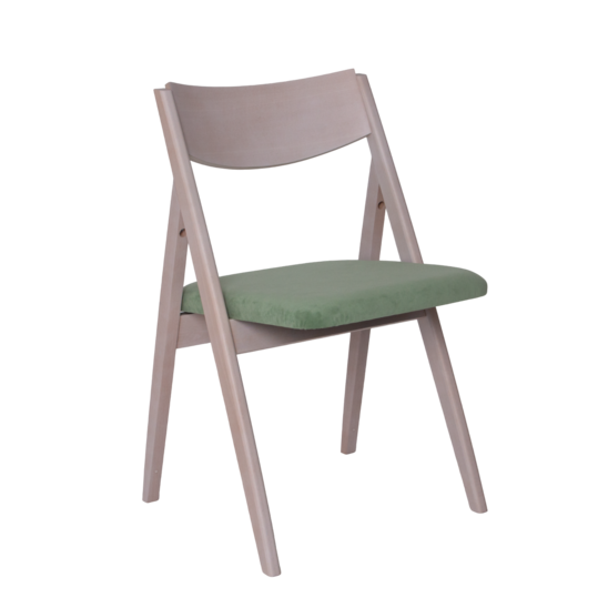 Clack chair, velour Teddy 338, beech lacquer - photo 1