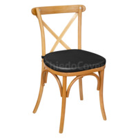 Product photo Crossback chair with black cushion from the manufacturer ChiedoCover, product picture, real product photo