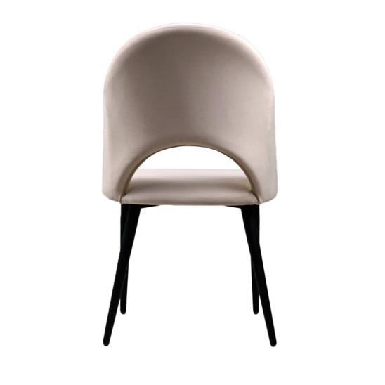 Ignis chair, black legs, beige velour - photo 4