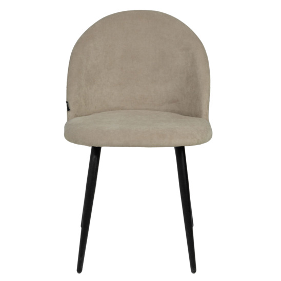 Solar chair, black legs, beige velour - photo 3