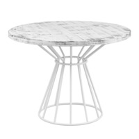 Product photo Zhi-Shi table d1200, white patina from the manufacturer ChiedoCover, product picture, real product photo