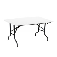 Product photo Table Leader 2, 1800*800, white, black, PVC edge from the manufacturer ChiedoCover, product picture, real product photo