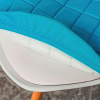 Product photo Frankfurt chair cover, large diamond, turquoise from the ChiedoCover company.