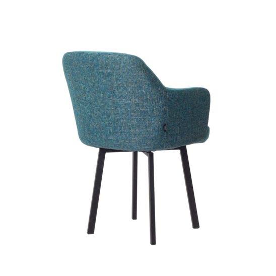 Tulip chair on a swivel base, back matting Melange 677,insidepart of the velour Simple 22 - photo 6