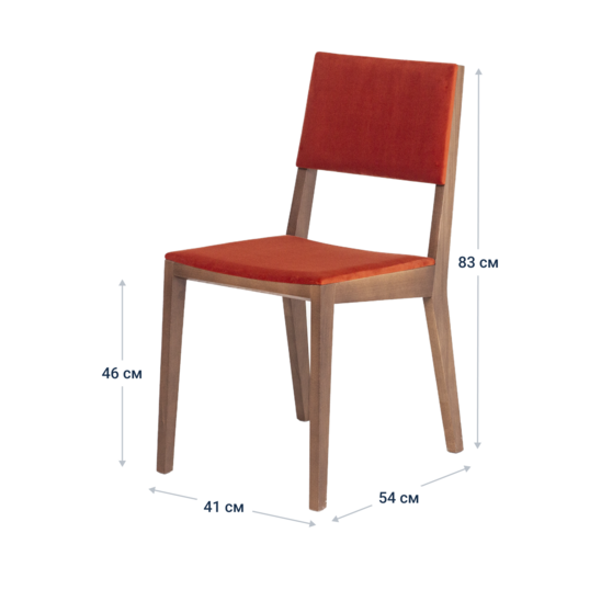 Laki chair, red velour - photo 7