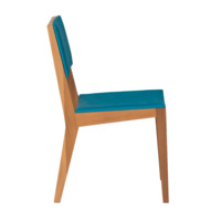 Product photo Laki chair, blue matting from the ChiedoCover company.