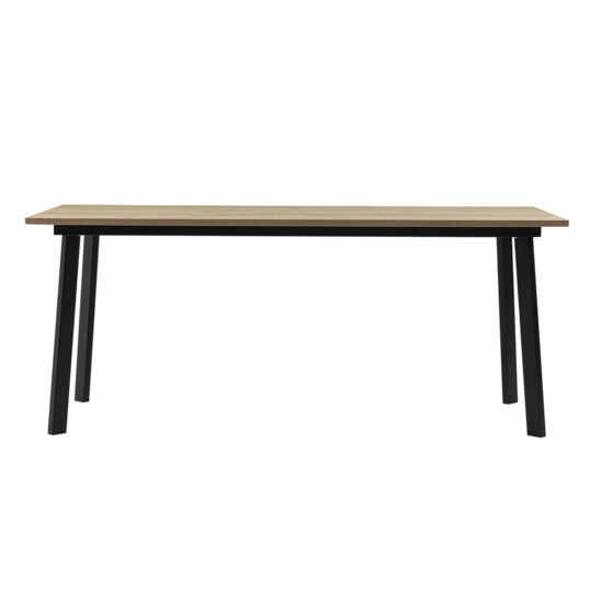 Collapsible Loft-style table 1800*800 HPL, black frame - photo 2