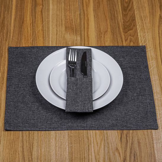 Set of grey couvert+napkin - photo 6