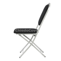 Product photo Chair Hit 20mm, folding, silver, black from the ChiedoCover company.