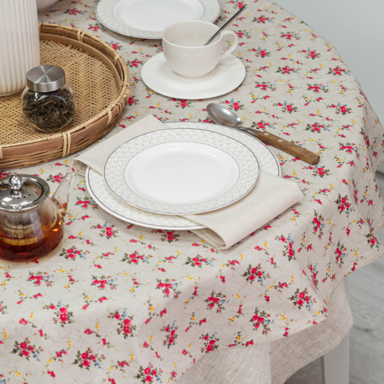 Dining set 6, linen - photo 1