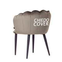 Product photo Tiffany chair, velour, grey from the ChiedoCover company.