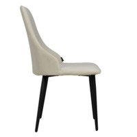 Product photo Aer chair, black legs, beige velour x2 from the ChiedoCover company.