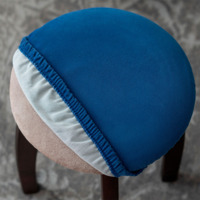 Product photo Stool cover, without foam, blue from the ChiedoCover company.