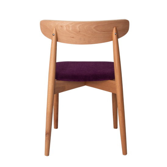 Rockwell chair, Teddy 646 velour cushion, beech lacquer - photo 5