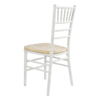 Product photo Pillow 3 cm for Chiavari chair beige velour from the ChiedoCover company.