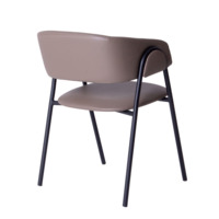 Product photo Gabbana chair, BOOM stone leatherette, metal frame from the ChiedoCover company.
