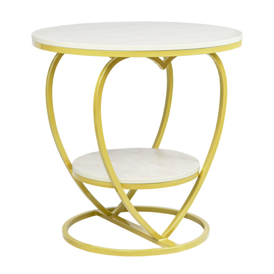 Valentine table, Marble Bilbao, gold - photo 1