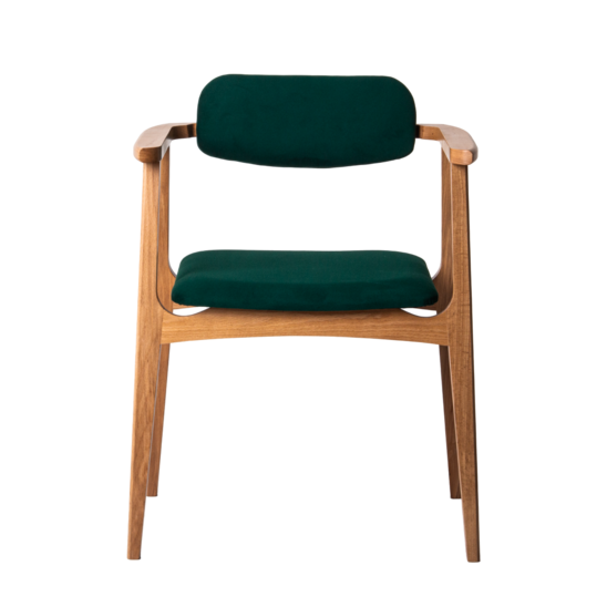 Gavi chair, velour Velluto 33, legs beech lacquered - photo 2