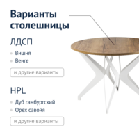Product photo Voltaire table d1000, chipboard Oak Halifax tobacco from the ChiedoCover company.