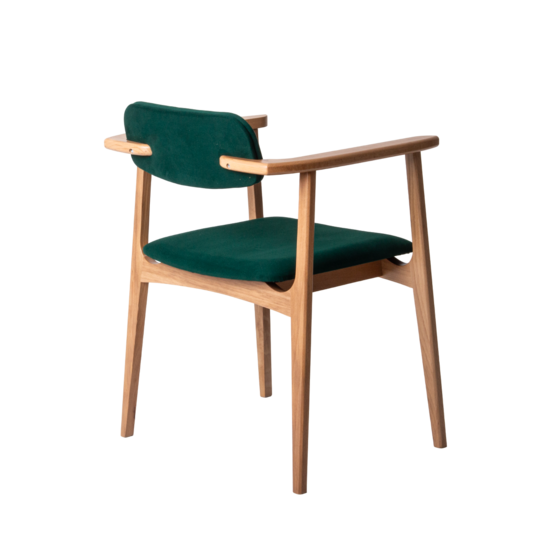 Gavi chair, velour Velluto 33, legs beech lacquered - photo 4