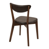 Product photo Ruby chair, eco-leather brown Cometa dark Brown, antique walnut from the ChiedoCover company.