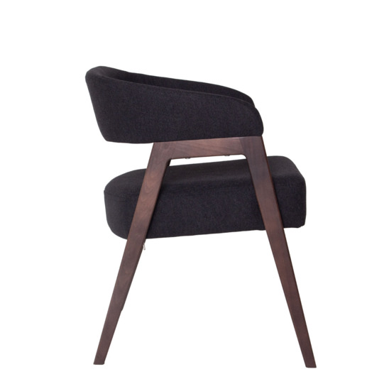 Ricco chair, Austin 21 Black matting, beech legs, wenge stain - photo 2