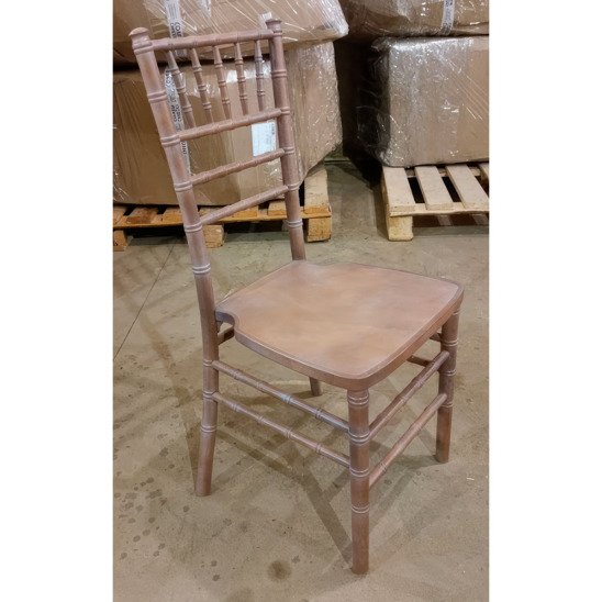 Chiavari stain chair light walnut, white patina - photo 2