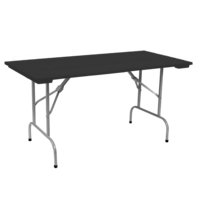 Product photo Leader 1, 1500*800 outdoor table made of slats, black, silver from the manufacturer ChiedoCover, product picture, real product photo