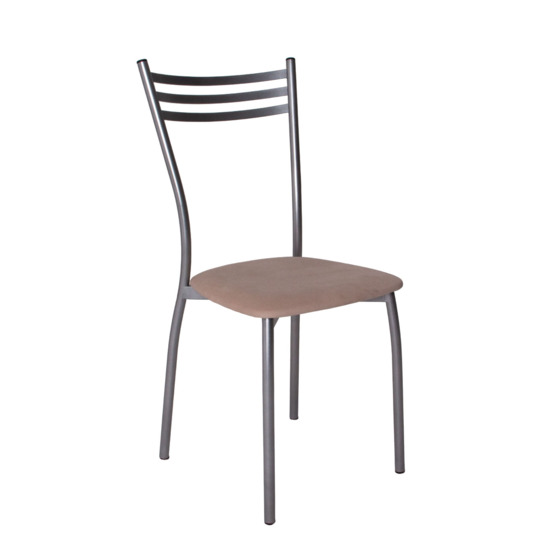 Astra chair, chrome frame, beige leatherette - photo 1