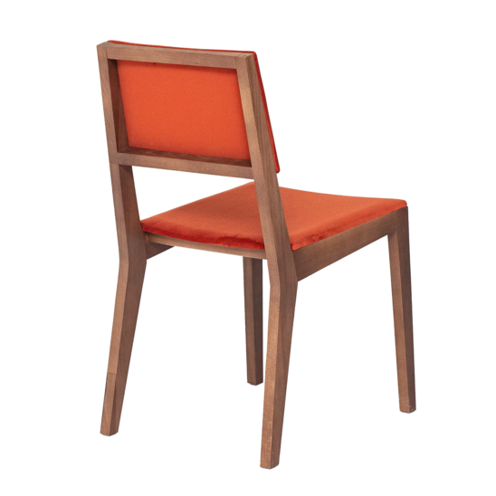 Laki chair, red velour - photo 4