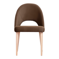 Product photo Mallin chair, milk chocolate velour, tapestry back, beige legs from the ChiedoCover company.