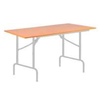 Product photo Table Leader 1, 900x600, beech, white, PVC edge, without bumpers from the manufacturer ChiedoCover, product picture, real product photo