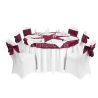 Product photo Chair Hit 25mm - white, leatherette white from the ChiedoCover company.