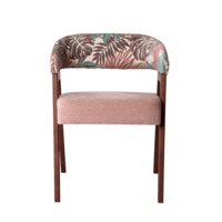 Product photo Ricco chair, Art Vision Modena plain 4048, beech legs from the ChiedoCover company.