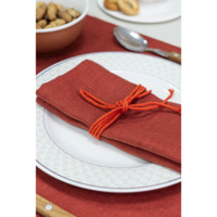 Product photo Napkin, brick linen from the ChiedoCover company.