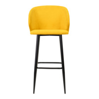 Product photo Marco's bar stool, yellow from the ChiedoCover company.