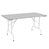 Product photo Leader 1, 1500*800 outdoor table made of slats, grey, white from the manufacturer ChiedoCover, product picture, real product photo