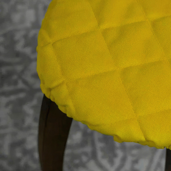 The cover on the stool is sealed, yellow - صور 2