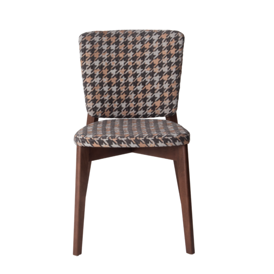 Safir chair, chenille Salon 03, beech legs, antique walnut stain - photo 2