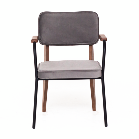 Mix chair, grey velour - photo 2