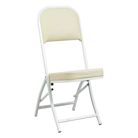 Chair Forest 20mm, white, beige eco-leather - photo 1